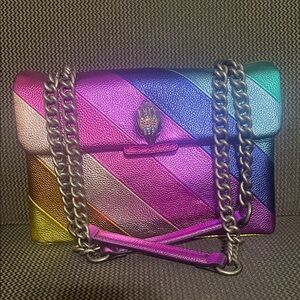 Kurt Geiger London Rainbow Striped Bag